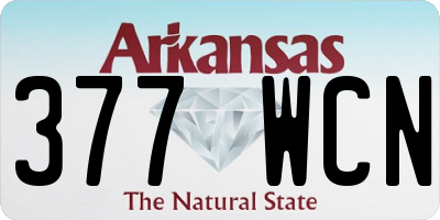 AR license plate 377WCN