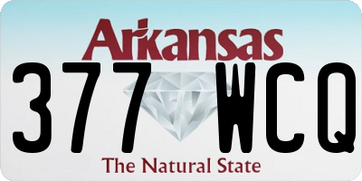 AR license plate 377WCQ