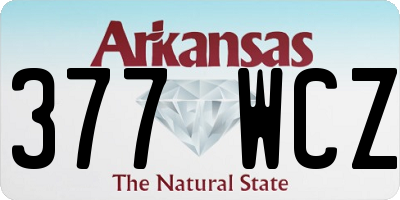 AR license plate 377WCZ