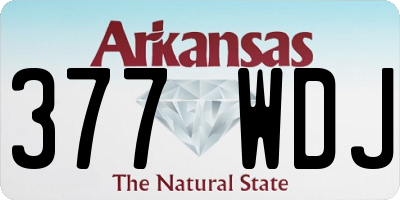 AR license plate 377WDJ