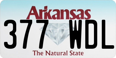AR license plate 377WDL