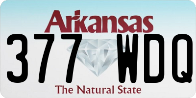 AR license plate 377WDQ