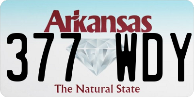 AR license plate 377WDY
