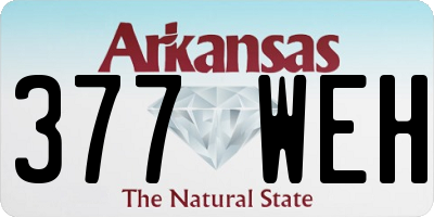 AR license plate 377WEH