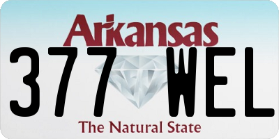 AR license plate 377WEL