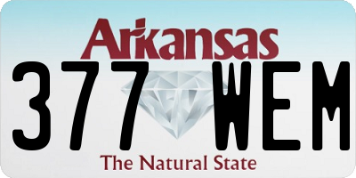 AR license plate 377WEM