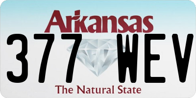 AR license plate 377WEV