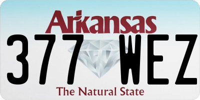 AR license plate 377WEZ