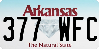 AR license plate 377WFC