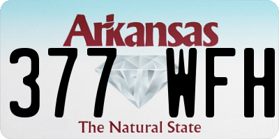 AR license plate 377WFH