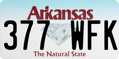 AR license plate 377WFK
