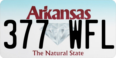 AR license plate 377WFL