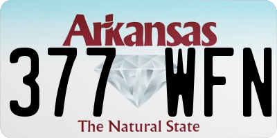 AR license plate 377WFN