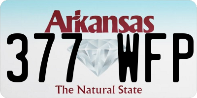 AR license plate 377WFP
