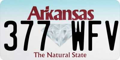 AR license plate 377WFV