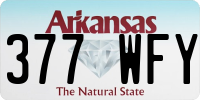 AR license plate 377WFY
