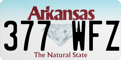 AR license plate 377WFZ