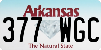 AR license plate 377WGC