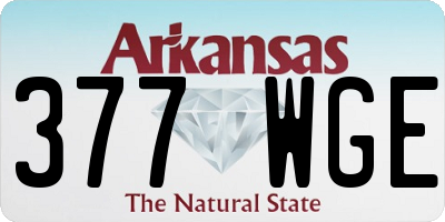 AR license plate 377WGE