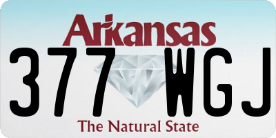 AR license plate 377WGJ