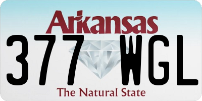 AR license plate 377WGL