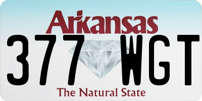 AR license plate 377WGT