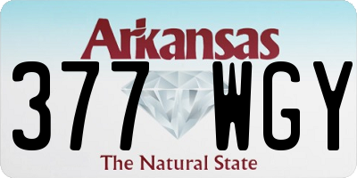 AR license plate 377WGY