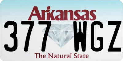 AR license plate 377WGZ