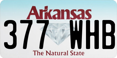 AR license plate 377WHB