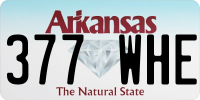 AR license plate 377WHE