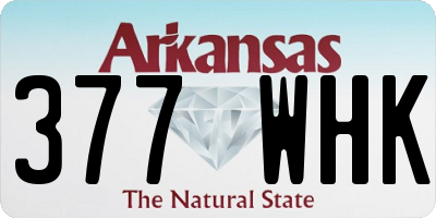AR license plate 377WHK