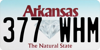 AR license plate 377WHM