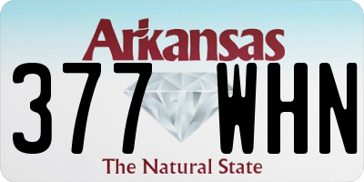 AR license plate 377WHN