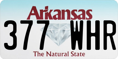 AR license plate 377WHR