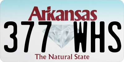 AR license plate 377WHS