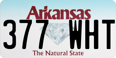 AR license plate 377WHT
