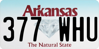 AR license plate 377WHU