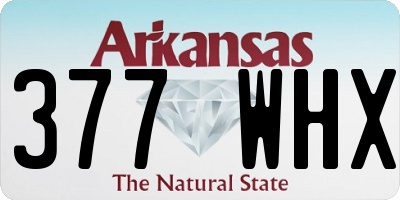 AR license plate 377WHX