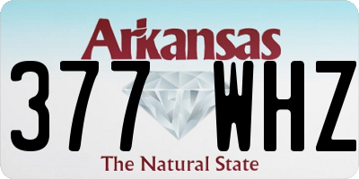 AR license plate 377WHZ