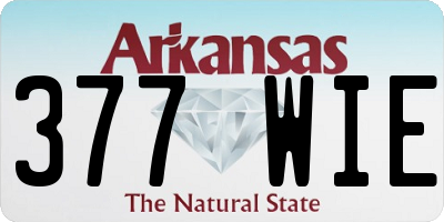 AR license plate 377WIE