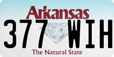 AR license plate 377WIH
