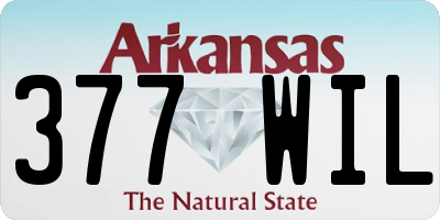 AR license plate 377WIL