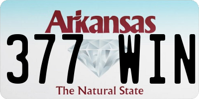 AR license plate 377WIN