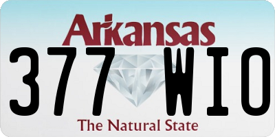 AR license plate 377WIO