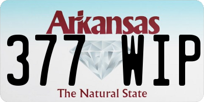 AR license plate 377WIP
