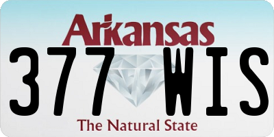 AR license plate 377WIS