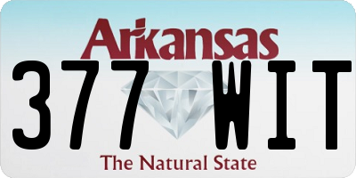 AR license plate 377WIT