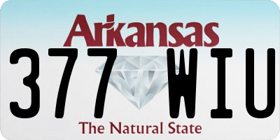 AR license plate 377WIU