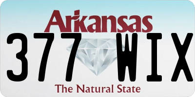 AR license plate 377WIX