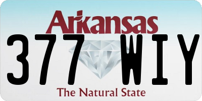 AR license plate 377WIY